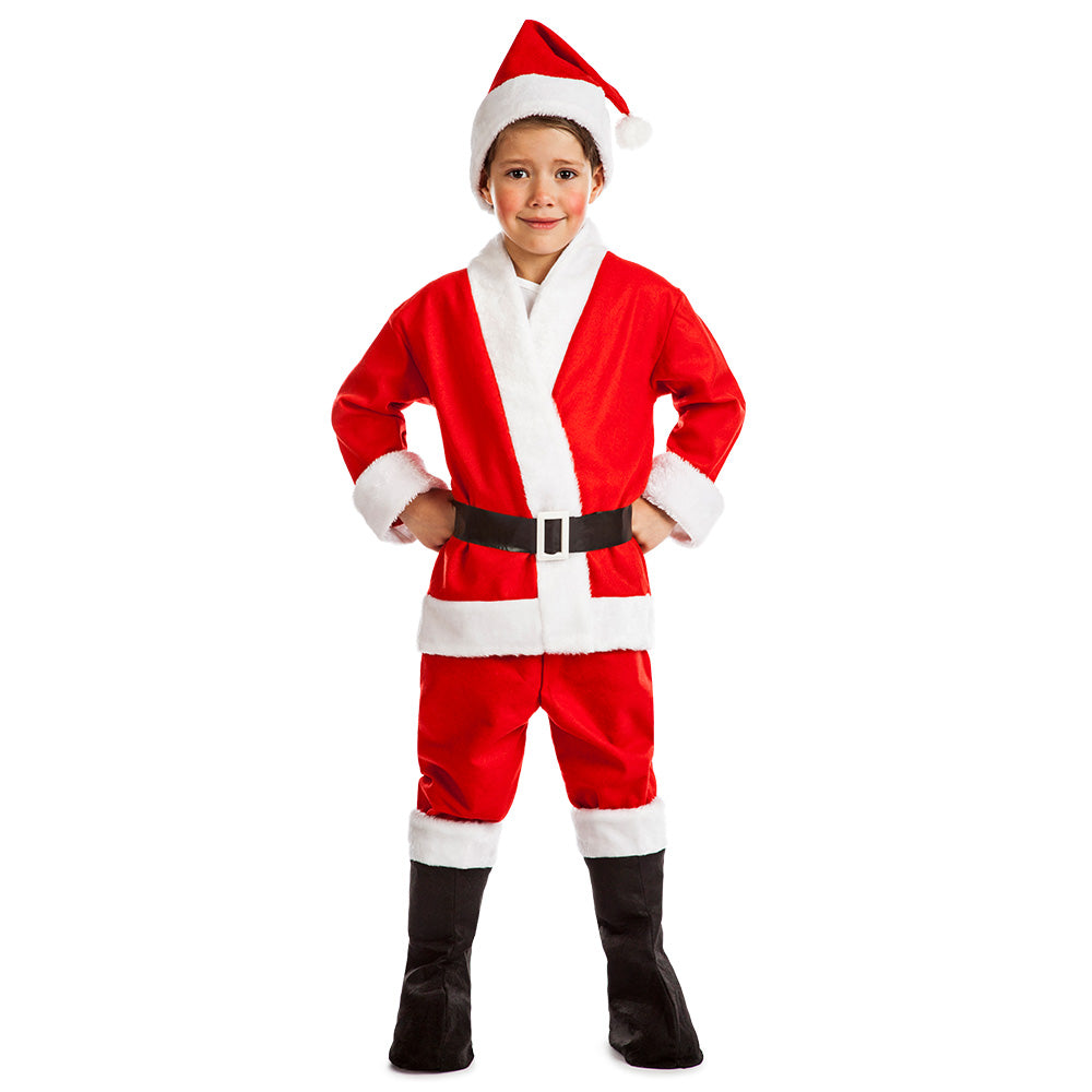 Déguisement Père Noël Enfant - Costume Complet Rouge et Blanc