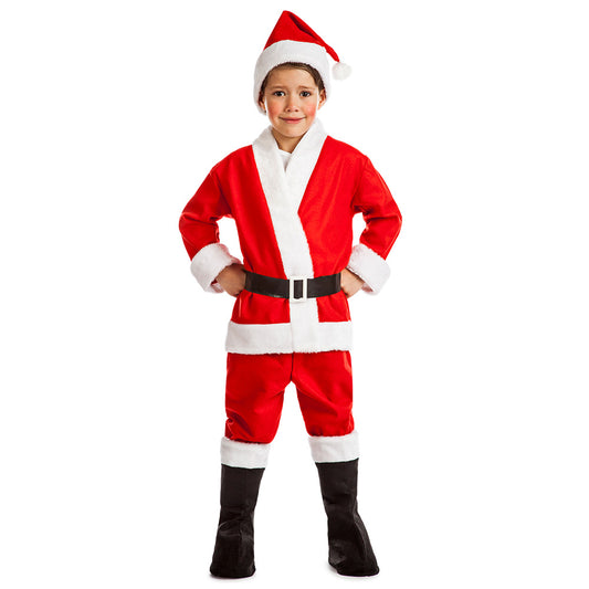 Déguisement Père Noël Enfant - Costume Complet Rouge et Blanc