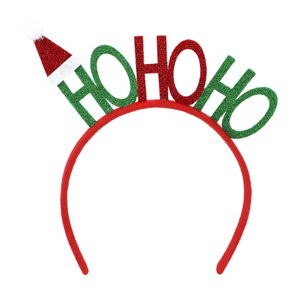 Serre-tête HO HO HO Noël - Accessoire de Fête Paillettes