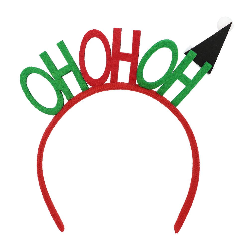 Serre-tête HO HO HO Noël - Accessoire de Fête Paillettes