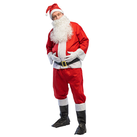 Déguisement Père Noël Luxe Complet avec Barbe et Accessoires