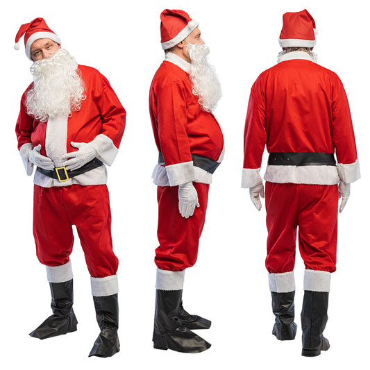 Déguisement Père Noël Luxe Complet avec Barbe et Accessoires