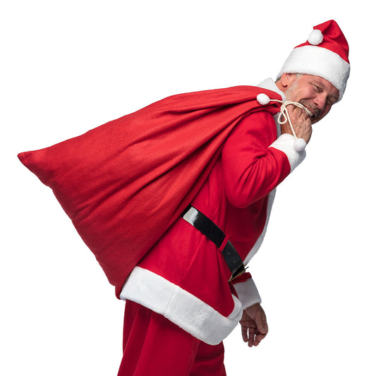 Déguisement Père Noël Complet avec Cape et Sac Cadeau