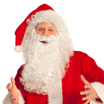 Bonnet Père Noël Luxe - Chapeau Santa Classique Adulte Noël