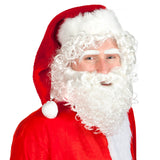 Déguisement Père Noël Complet avec Barbe Blanche Bouclée