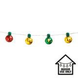 Guirlande Lumineuse Grelots Multicolores - 10 Clochettes LED