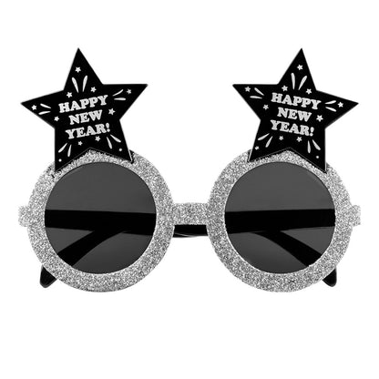 Lunettes Bonne Année Étoiles Paillettes - Accessoire Fête Nouvel An