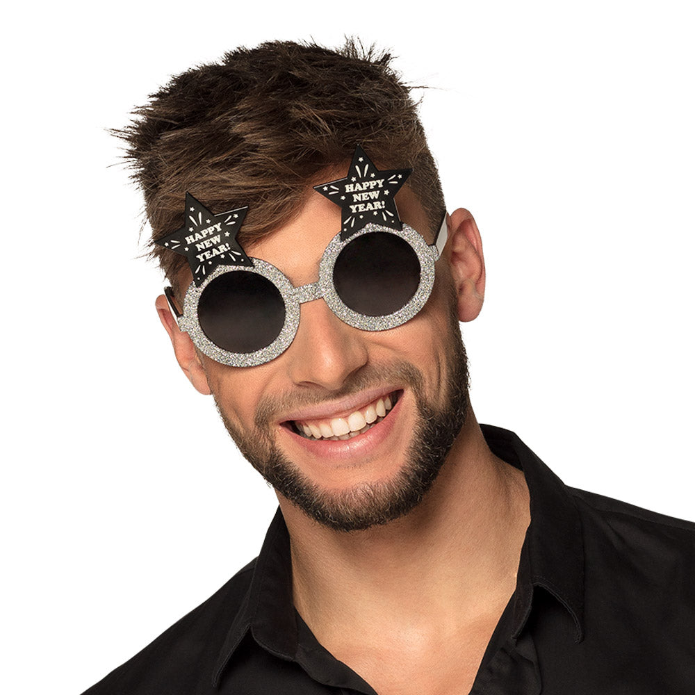 Lunettes Bonne Année Étoiles Paillettes - Accessoire Fête Nouvel An