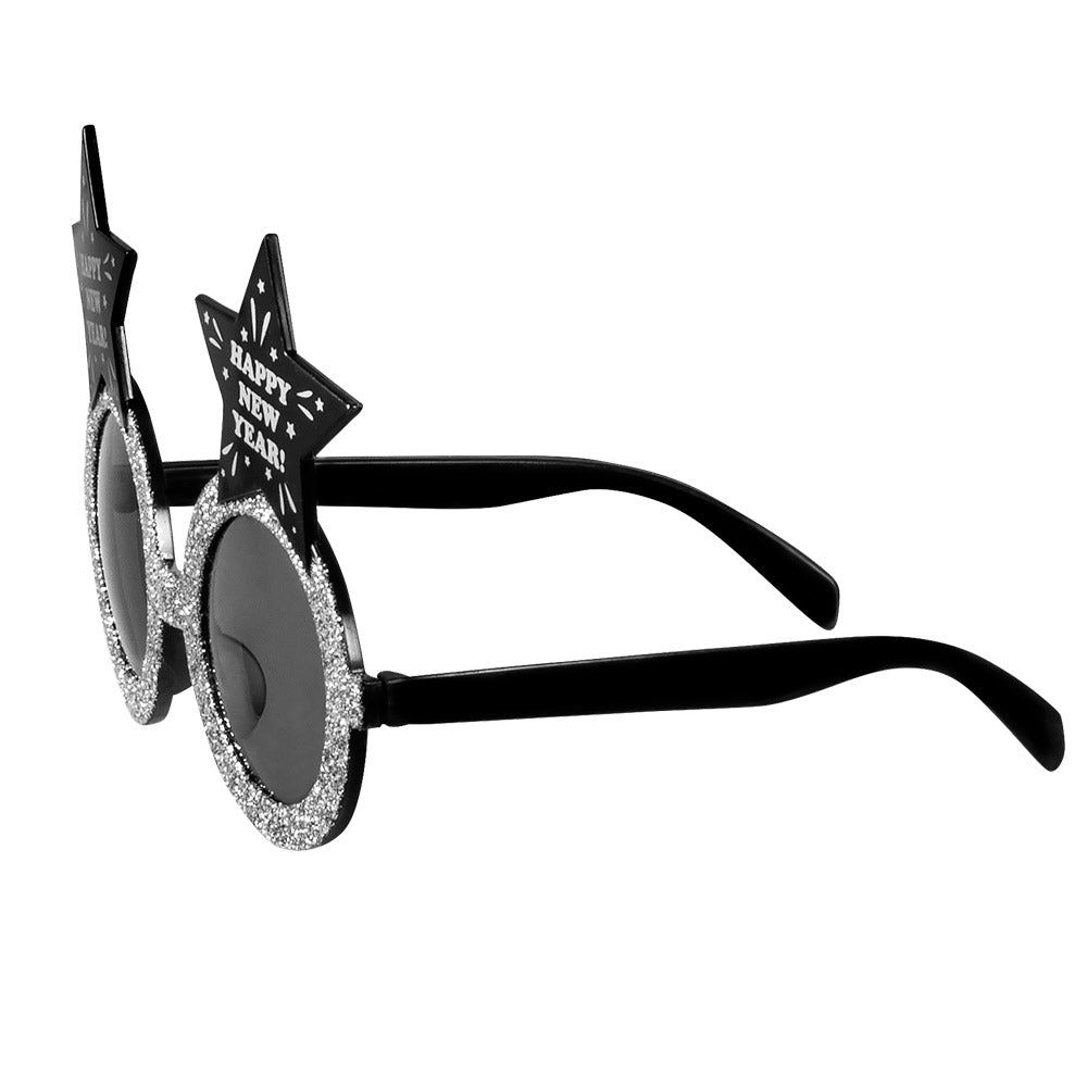 Lunettes Bonne Année Étoiles Paillettes - Accessoire Fête Nouvel An