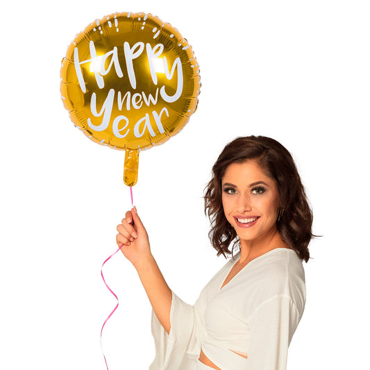 Ballon Hélium Bonne Année - Décoration Nouvel An Doré
