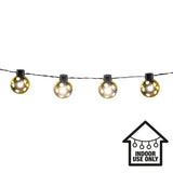 Guirlande Lumineuse Boules Dorées 10 LED - Décoration Intérieure
