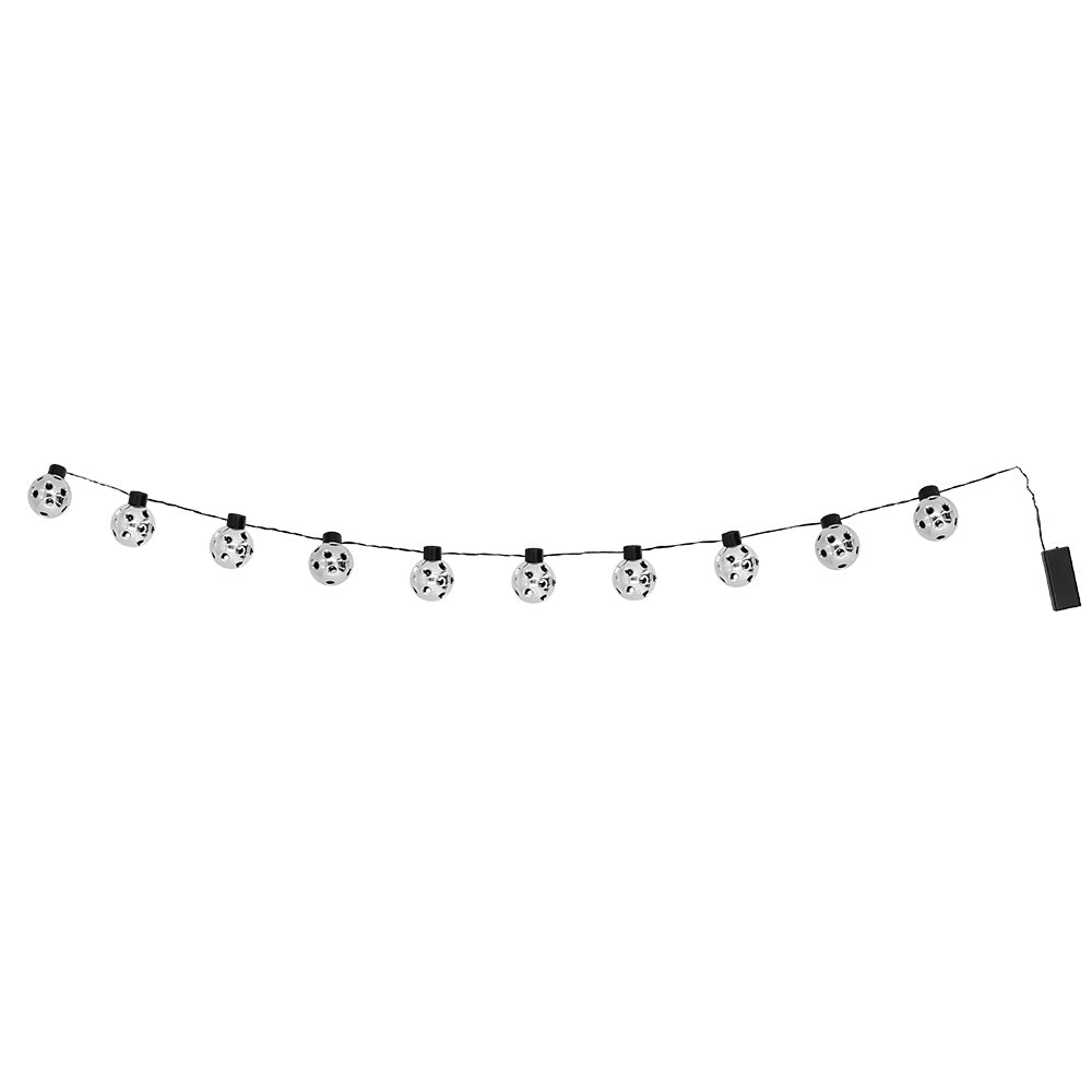 Guirlande LED Boules Argent 10 Lumières Blanc Froid