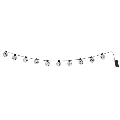 Guirlande LED Boules Argent 10 Lumières Blanc Froid