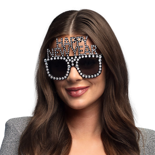 Lunettes Happy New Year Strass - Accessoire Fête Nouvel An