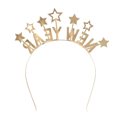 Serre-tête Bonne Année avec Étoiles - Accessoire Fête Nouvel An