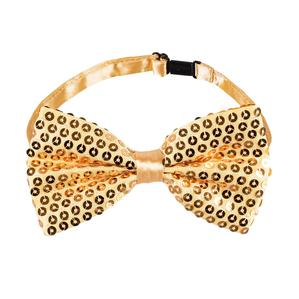 Set Luxe Or 4 Pièces - Lunettes, Nœud Pap', Bretelles Paillettes