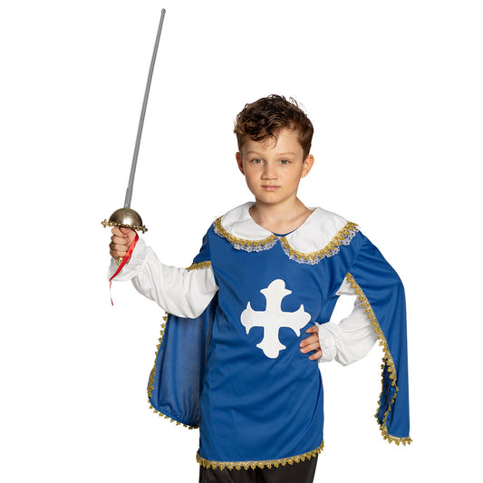 Costume Chevalier Médiéval Enfant avec Épée Dorée