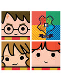 16 Serviettes en papier kawaii Harry Potter 33 x 33 cm