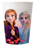 2 Gobelets en plastique réutilisable La Reine des Neiges 230 ml