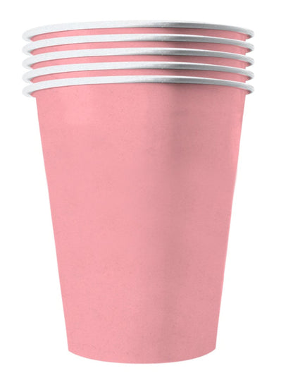 20 Gobelets américains carton recyclable rose pastel 53 cl