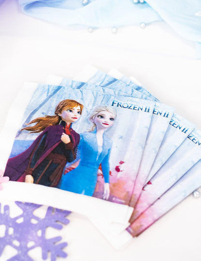 20 Serviettes en papier La Reine des Neiges 2 33 x 33 cm