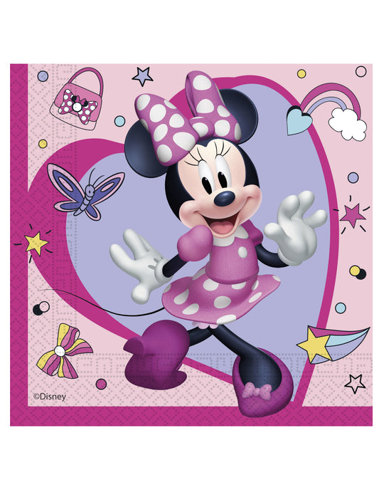 20 Serviettes en papier Minnie Junior 33 x 33 cm