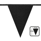 Banderole Fanions Noirs 16cm - Décoration Fête Anniversaire