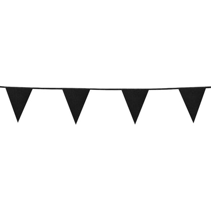 Banderole Fanions Noirs 16cm - Décoration Fête Anniversaire