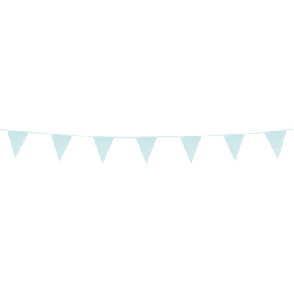 Guirlande de Fanions Turquoise Paillettes - 4m de Décoration