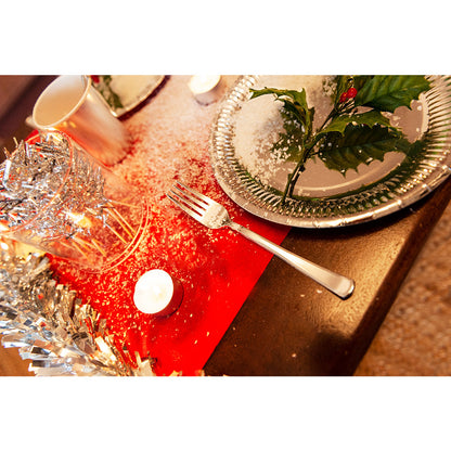 Assiettes Argentées Ondulées - Vaisselle Festive Réutilisable