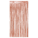 Rideau Franges Métallisé Cuivre 100x200 cm - Décoration Fête