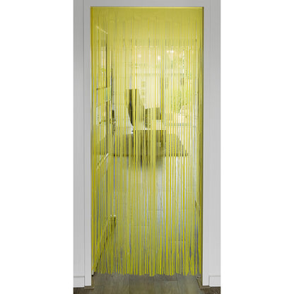 Rideau à Franges Jaune Fluo UV Blacklight - 2x1m