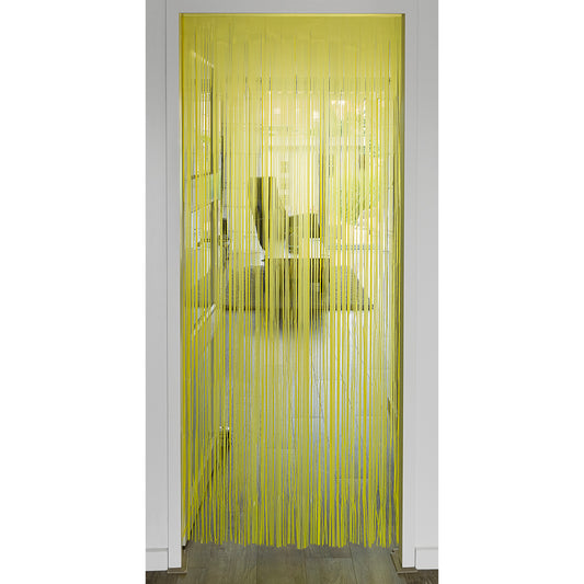 Rideau à Franges Jaune Fluo UV Blacklight - 2x1m