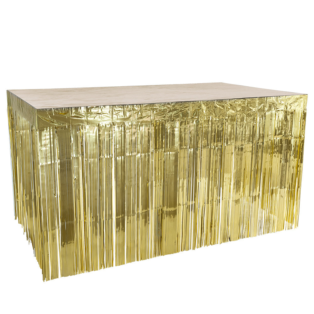 Jupe de Bar À Franges Dorées - Décoration Événement Fête