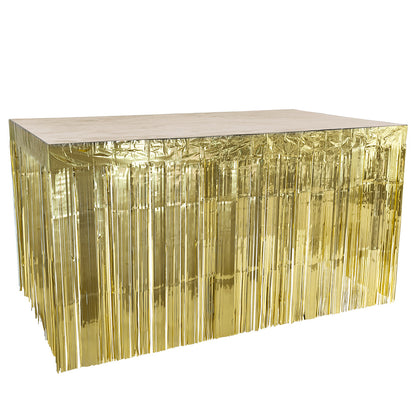 Jupe de Bar À Franges Dorées - Décoration Événement Fête