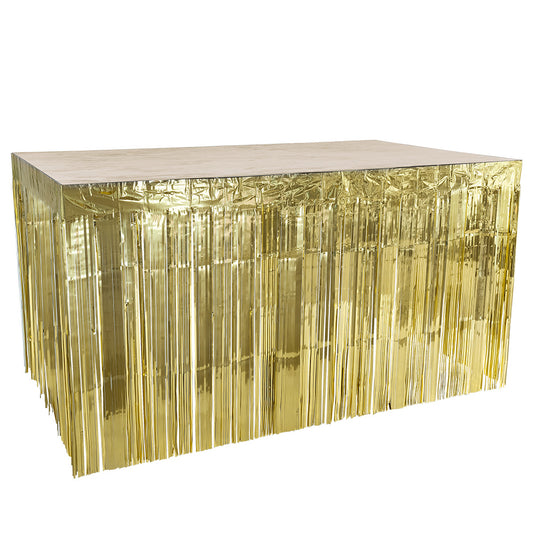 Jupe de Bar À Franges Dorées - Décoration Événement Fête