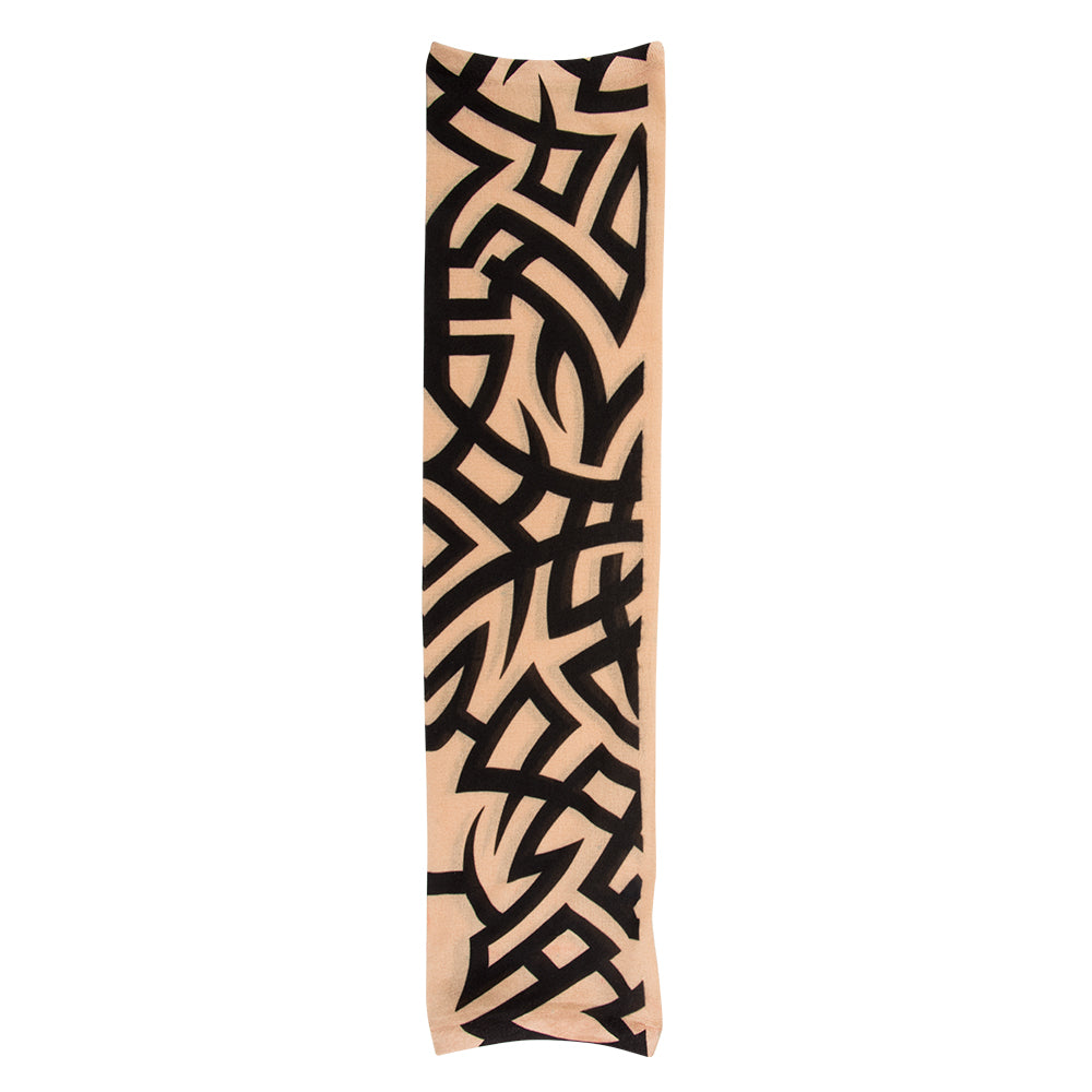 Manchettes Tatouage Tribal Noir et Beige - Accessoire