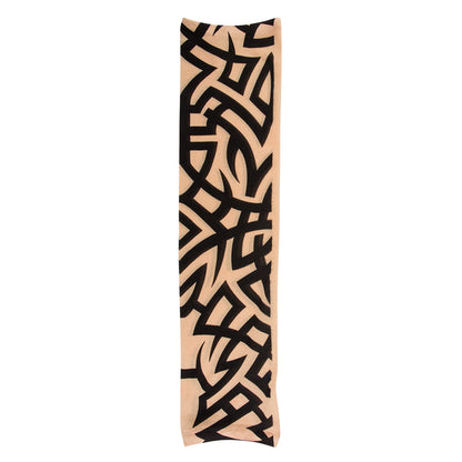 Manchettes Tatouage Tribal Noir et Beige - Accessoire