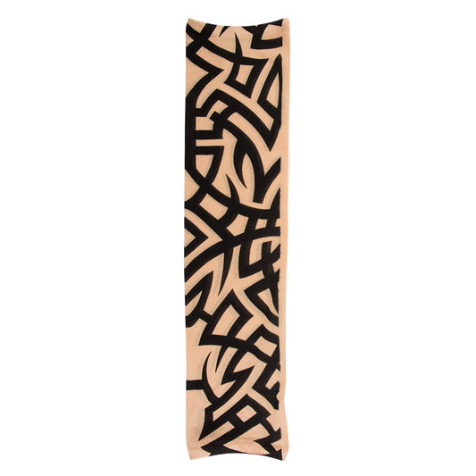 Manchettes Tatouage Tribal Noir et Beige - Accessoire