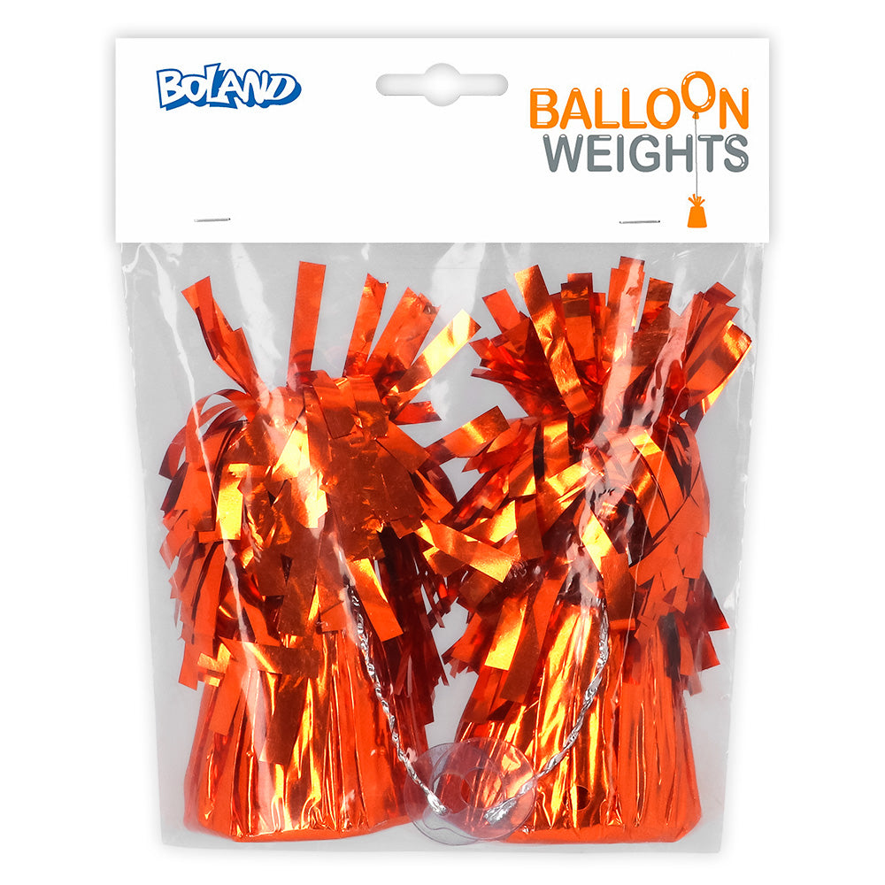Poids Ballon Hélium Rouge Métallisé - Lot de 2