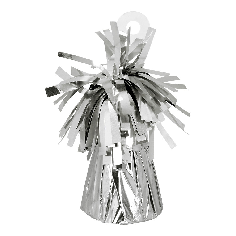 Pompon Lesteur Argenté pour Ballons - Décoration Fête