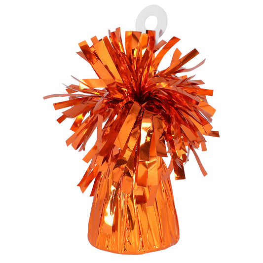 Pompon Orange Feu Métallisé pour Décoration de Fête