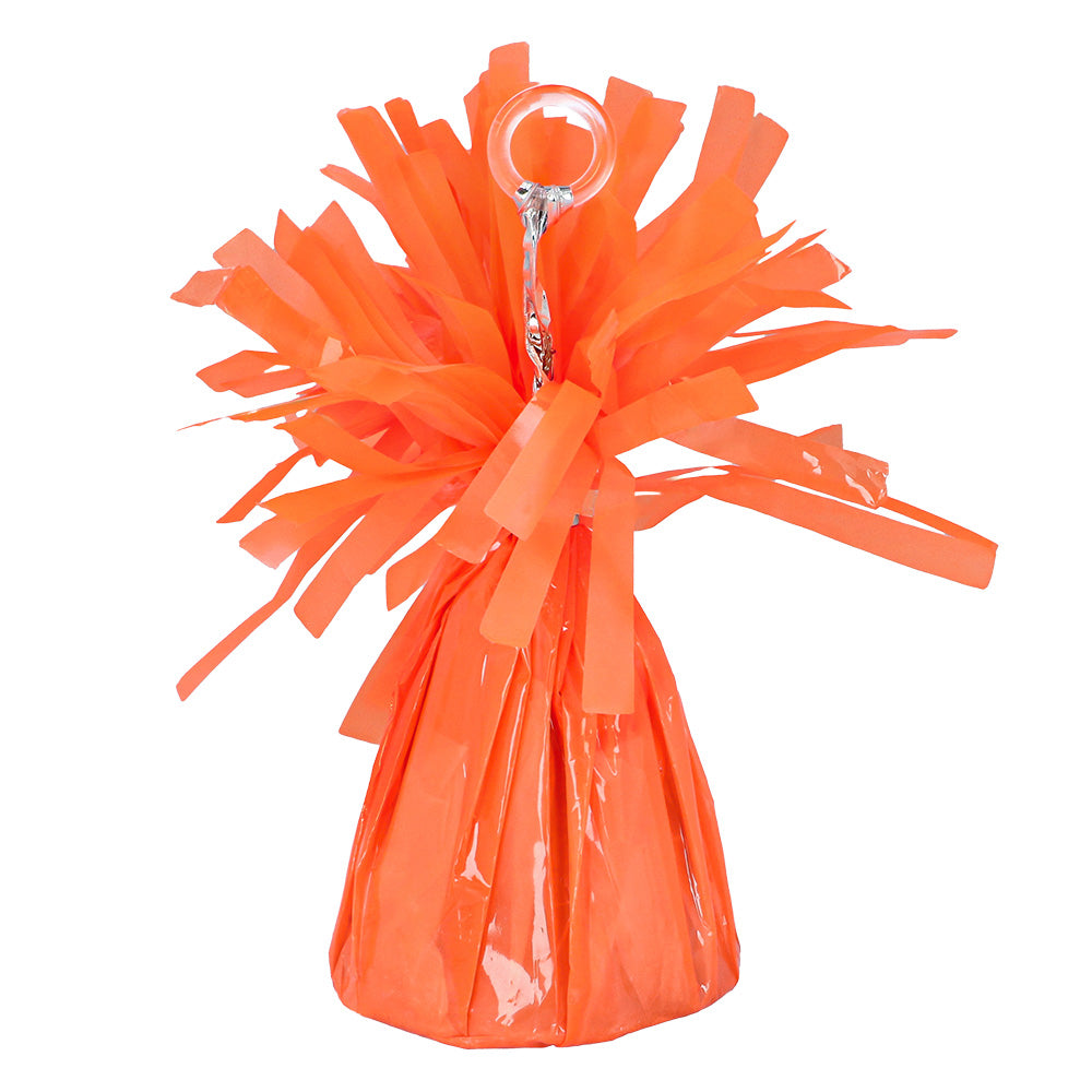 Poids Ballon Tassel Orange Fluo - Accessoire Fête Coloré