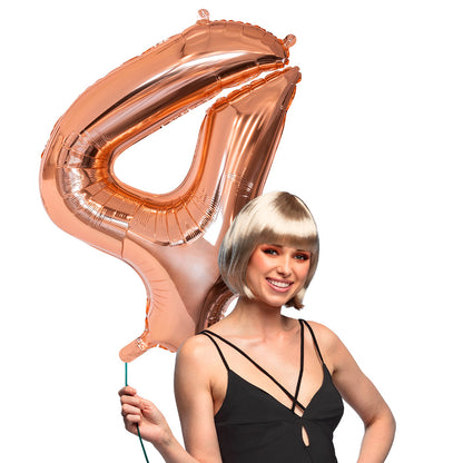 Ballon Chiffre 6 Rose Gold 86cm - Décoration Fête