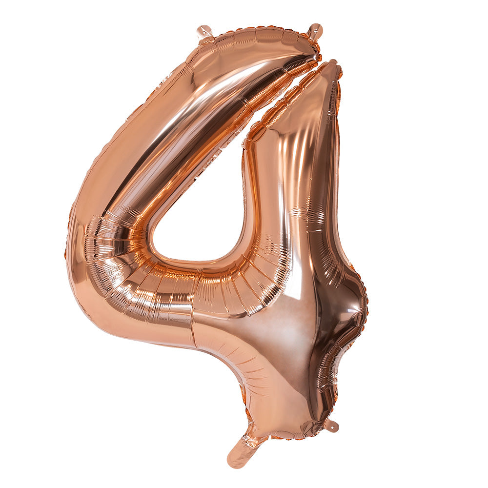 Ballon Chiffre 6 Rose Gold 86cm - Décoration Fête