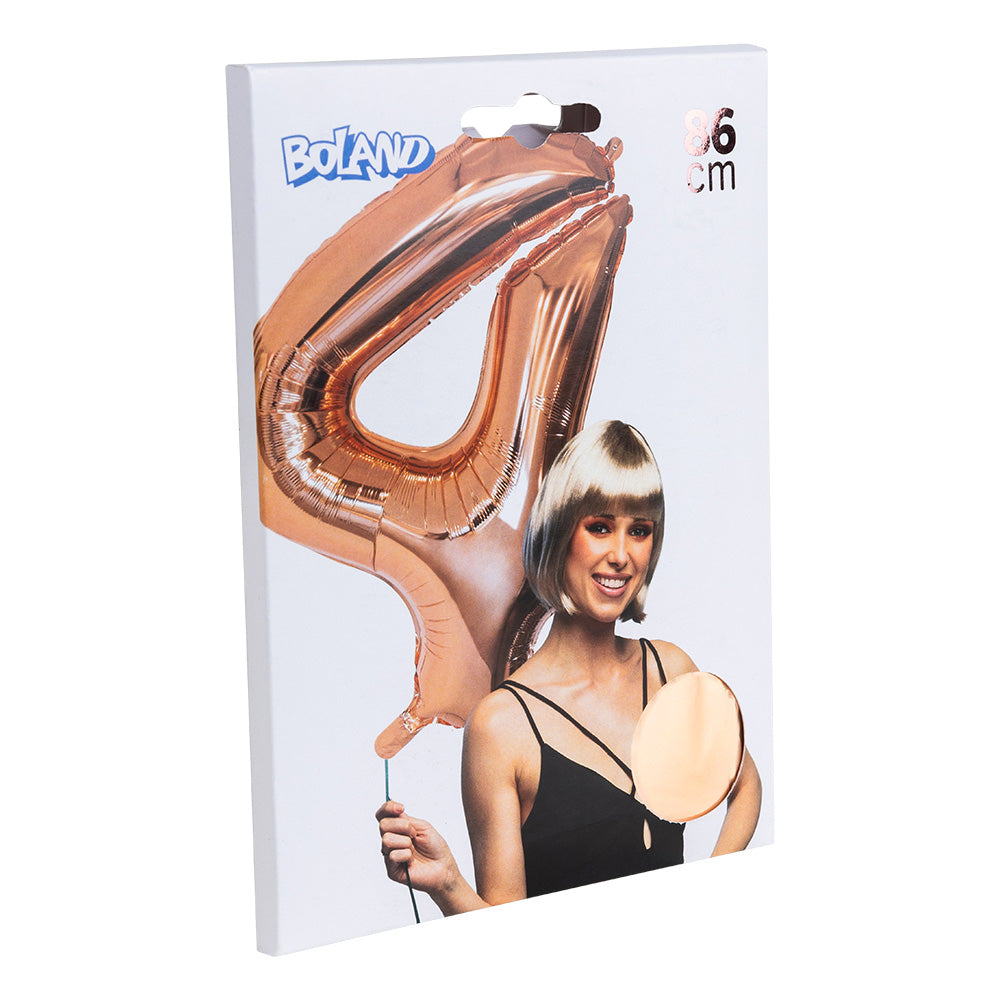 Ballon Chiffre 6 Rose Gold 86cm - Décoration Fête