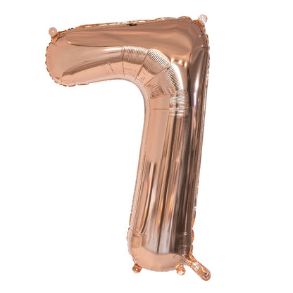 Ballon Chiffre 7 Rose Gold 86cm - Décoration Fête
