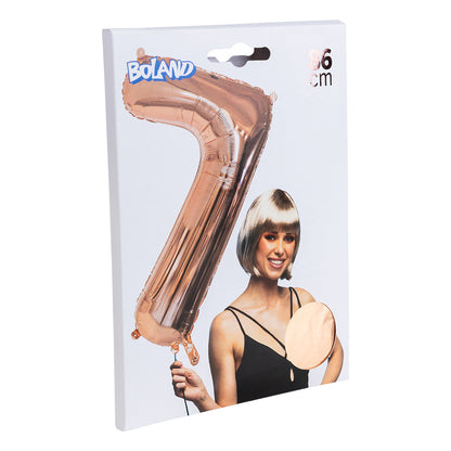Ballon Chiffre 7 Rose Gold 86cm - Décoration Fête