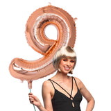 Ballon Chiffre 9 Rose Gold 66 cm - Fête et Anniversaire