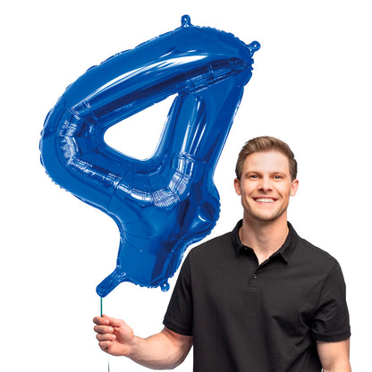 Ballon Géant Chiffre 9 Bleu 86 cm - Fête et Anniversaire